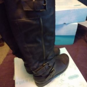 EUC FAUX BROWN BOOTS